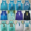 Stitched City Basketball LaMelo Ball Jerseys 1 Terry Rozier III 3 Gordon Hayward 20 Brandon Miller 24 Men Team For Sport Fans Earned Purple Green White Black Shirt Top