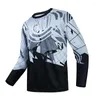 Racing Jackets 2023 Est Downhill Jersey For Men Long Sleeve MTB Tops Anti UV Bicycle Shirt Pro Team Bike Sportswear Off Road Clothes