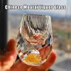 Wine Glasses Luxury Crystal Glass Vodka Glass Sake Shochu Glass Bar Bullet Glass Liqueur Double Bottom Gold Foil Glass Tea Cup High-end Gifts 231115