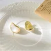 Ohrstecker Weißer Opal Ohrringe Mondform Einfache Persönlichkeit Mode Elegant Klassisch Für Frau Party Ohrschmuck