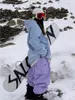 Pantalones para mujer Mujeres al aire libre a prueba de viento impermeable cálido color violeta pantalones de nieve de gran tamaño esquí invierno snowboard cargo