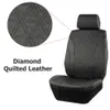 New Upgrade Breathable Quilted PU Leather Car Seat Covers Set Universal Size Car Accessories Interior Fit For Most Car SUV Truck
