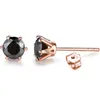 Studfärgade studörhängen 1ct D Färg Ideal Cut Lab Created Diamond 18K Rose Gold Plating Earrings for Women With GRA 231115