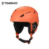 Skihelme Tomshoo Skihelm Snowboardhelm Outdoor-Schneesporthelm mit herausnehmbarem Innenfutter und Ohrpolstern Herren Damen Skihelm 231116