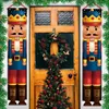 Christmas Decorations Nutcracker Soldier Banner Door Curtain Merry Decoration for Home 2023 Xmas Navidad Natal Year Gifts 231115