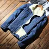 Jaquetas masculinas Idopy Winter Men's Casual Denim Jaqueta com Pele Forrada Engrossar Casaco Quente Fleece Jean Outerwear para Masculino Plus Size 231115