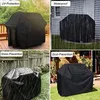 BBQ Tools Accessories Waterproof Cover Grill Anti Dust Rain Gas Charcoal Electric Barbeque Garden Protection Outdoor 4 Storlekar Black Blk 230414