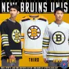 Le gardien a coupé Boston Brad Marchand Bruins 100e centenaire Jersey Linus Ullmark Patrice Bergeron Jeremy Swayman David Pastrnak Lucic Jake