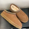 tasman pantoffels australië Designer Laarzen Luxe Tazz slipper Heren Dames Sneeuw Mini UGGsity Enkelkort Eendenleer Winter Platform Kastanjebruin Grijs Zwart Wit