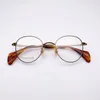 Montature per occhiali da sole Belight Celluloide ottica fatta a mano artigianale Donna Uomo Occhiali da vista rotondi vintage retrò Montatura per occhiali