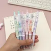 PCS/Set Press Pen Astronaut Candy Color Jumping Student Stationery Head Black 0.5mm Carbon Gel School Supplies