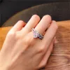 Marquise Cut Lab Diamond Finger Ring Sets White Gold Filled Party Wedding Rings for Women Men Engagement Jewelry Gift