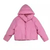 Parka da donna invernale in stile coreano soffice piumino con cappuccio da donna, giacca corta spessa e allentata 231115