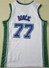 Mens Basketball City Kyrie Irving Jersey 11 Luka Doncic 77 스포츠 팬을위한 자수 및 스티치 협회 통기성 아이콘 팀 Navy Black White Green