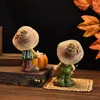 Kaarshouders Hars Pompoen Herfst middelpunt Creatieve oranje houder voor tafel Thanksgiving