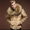 Men's Jackets Thick Warm Coat Autumn and Winter Large Fur Collar Faux Youth Casual Trend Mink Short 231115