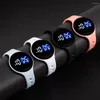 Montres-bracelets Montre LED Montres-bracelets pour femmes Femme Horloge électronique Amant Digital Zegarek Bracelet Femme Alarme