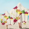 Towel Flower Hand-painted Microfiber Adult Children's Hooded Bath Wearable Beach