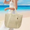 Stume da stoccaggio Summer Bach Straw per Boho Spalla Tote Shopping Shopping Shing Borse per imbracatura Casualità fornitura