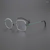 Sunglasses Frames Pure Titanium Retro Glasses Frame Men Fashion Classic Round Square Optical Eyeglasses Women Myopia Reading Personalized