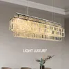 Moderne luxe kristallen lamp Scandinavische woondecoratie Slaapkamer Eetkamer Woonkamer Plafondkroonluchters Led-glans Verlichtingsarmaturen