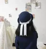 Berretti Lolita Jk Cappello con fiocco uniforme Bambini Donna Dolce Streamer Marinaio Giappone Kawaii Bowknot Simpatico berretto pittore