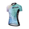 Гоночные куртки Quick Dry Dry Ecling Jersey Женщины с коротким рукавом Ropa Ciclismo MTB Bicycle Maillot Outdoor Bike Frush Frush Cycle Tops Wear