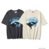 디자이너 패션 의류 럭셔리 티 TSHIRTS CR 대표 Clo Shark 프린트 짧은 슬리브 티셔츠 Old American High Street