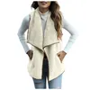 Kvinnors jackor kvinnor damer mode casual sexig jacka vinterrock outwear varm gilet väst imple design gata all-match stickad