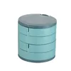 Rotating Multi-Layer Jewelry Box Earring Storage Box Hand Ornaments Earring Stud Necklace Jewelry Rack Dust Proof Container Storage Boxes Q745