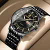 Armbanduhren Binbon Luxus Herrenuhren Echte Uhr Mode Leuchtzeiger 50M Wasserdicht Quarz mit Wochenkalender Reloj B2077