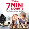 Moules de cuisson 220V Mini Donut Maker antiadhésif 7 beignets faisant de l'espace avec gâteau chauffant double face pour enfants dessert