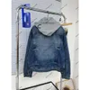 Womens Fashion Jeans Designer Clothing Hooded Denim Jacket Casual Pants Blue Work Clothes Loose Black Mens Suspenders