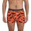 Calzoncillos con estampado de Vector de murciélago, ropa interior de estilo Halloween, bragas masculinas personalizadas, Boxershorts suaves sexys, Boxer Trenky de gran tamaño