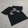 디자이너 패션 의류 럭셔리 티 Tshirts는 악마 ISL 마스크 큐피드 프린트 프린트 짧은 슬리브 드릴 문화 길거리 트렌디 한 남자 여자 티셔츠
