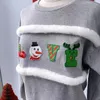 Abiti coordinati per la famiglia Joycin Christmas Mother Felpa con cappuccio per bambini Lettera Cartoon Top della linea Abbigliamento per la famiglia Felpa girocollo a maniche lunghe per bambini 231116