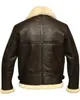 Heren Jassen Winter Bomber Leren Jas Mannen Schapen Shearling Lamsvacht Warme Parka Pilot Natuurlijke Schapenvacht Bontjas 231115