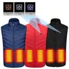 Gilets pour hommes 15 zones USB gilet chauffant hommes femmes hiver vêtements thermiques gilet de chasse contrôle intelligent température USB charge gilet chauffant 231115