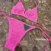 Modedesigner bikinis baddräkt kvinnor bras thong tvåstycksdesigners badkläder bikini sexig kvinna badkatter strandbad slitage