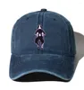 Top Caps Unisex denim kapağı yıkanmış pamuk beyzbol şapkası gençler anime için gündelik avatar kovboy