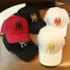 Cool nouveaux garçons filles enfants enfants NY Casquette lettre broderie filles Casquette de Baseball populaire Hip Hop chapeau de soleil Casquette rouge New York