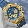 AP Swiss Luxury Watch Royal Oak Series 26231ba Edizione limitata 100 Materiale 18k Disco blu Funzione data e ora Orologio meccanico con 18 anni di garanzia