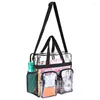 Sacos de cintura Clear Bag Stadium aprovado pela bolsa de ombro grande com fechamento de zíper para o presente de aniversário de viagem do festival de esportes de trabalho