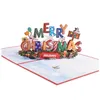 Cartes de vœux Cartes de vœux Fournitures de fête d'événement Festive Home Garden 3D Anniversaire Pop Up Carte Érable Rouge Cadeaux Faits À La Main Joyeux Chris Dhq84