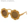 Gafas de sol Sun Flower Gafas de sol para niños Redondo Verano Viajes Sombras Niños Niñas Ly Eyewear Niños Bebé Protección UV Oculos De SolL231115