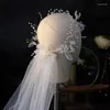 Pinces à cheveux, accessoires pour couronne d'enterrement de vie de jeune fille, avec Tulle de 22 pouces, longueur d'épaule, voile transparent pour fête prénuptiale, cadeau de mariée