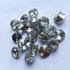 Chandelier Crystal Silver 500pcs 14mm Octagon Lamp Beads In 2holes For Parts Glass Garland Strand Accessories