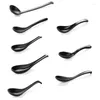 Spoons Korean Table Salad Spoon Black Flatware Vintage Large Ton Kitchen Asian Chinese Soup Japanes Serving Tableware