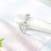 중국 공장 핫 판매 클래식 커스텀 보석 14K Real Gold Diamonds Baguettes Heart 목걸이 여성