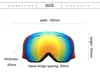 Maschere da sci Doppi strati Lenti Antiappannamento Maschere da sci Uomo Donna Big View Occhiali da sci ad alta definizione Protezione UV Maschere da snowboard per adulti 231115